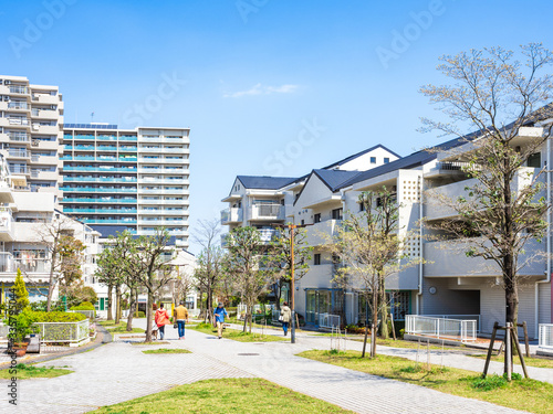 Obraz na płótnie 住まい・暮らし・街 イメージ w salonie