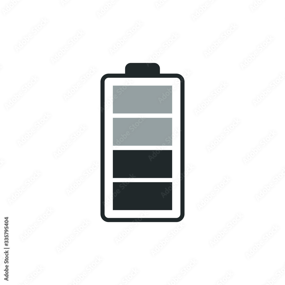 battery icon vector simple design battery icon vector simple design