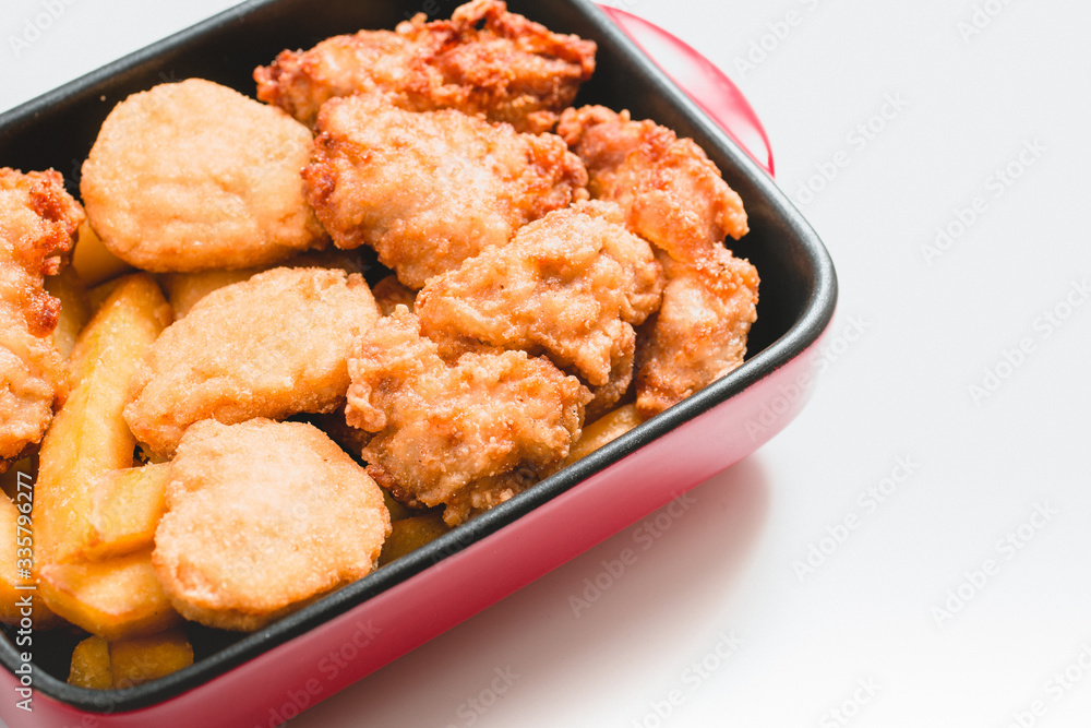 fried chicken southern style with potato and drink menu fried chicken southern style with potato and drink menu