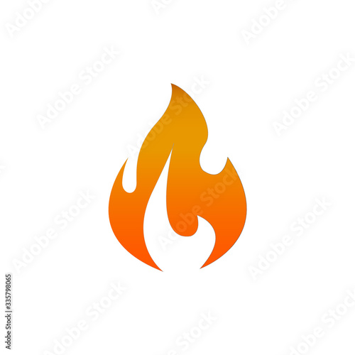Fire Illustration logo vector simple design