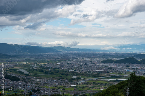 姨捨からのパノラマ