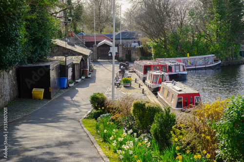 The Canal Basin and Canal Centre at Linlithgow, West Lothian, Scotland.  The premises are maintained by the Linlithgow Union Canal Society, which is run by volunteers.