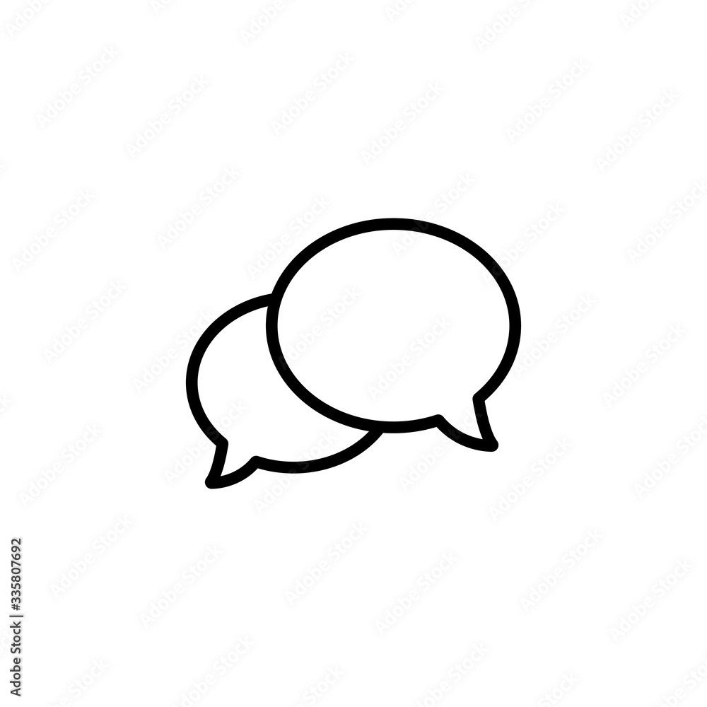Chat Icon vector simple design Chat Icon vector simple design