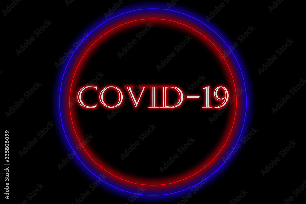 Covid 19 pandemic on a black background in a circle. Coronavirus worldwide. The planet is sick. Covid 19 pandemic on a black background in a circle. Coronavirus worldwide. The planet is sick.