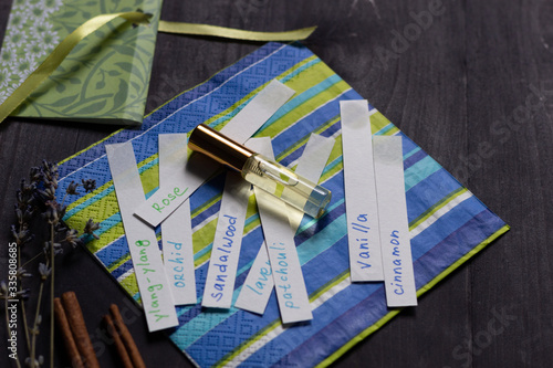 Tableau sur toile Art of creating perfume with essential oils