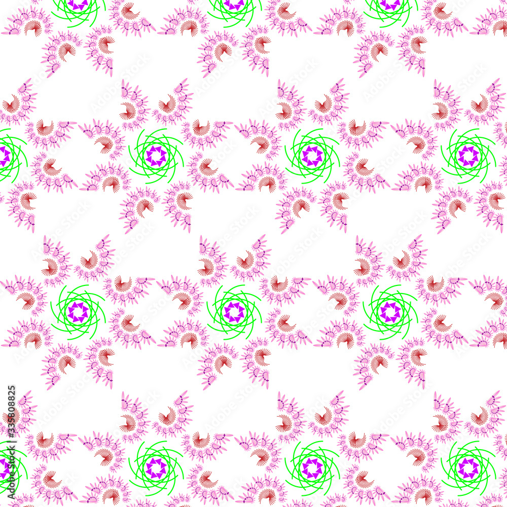 Fractal lilac pattern. Fractal lilac pattern.