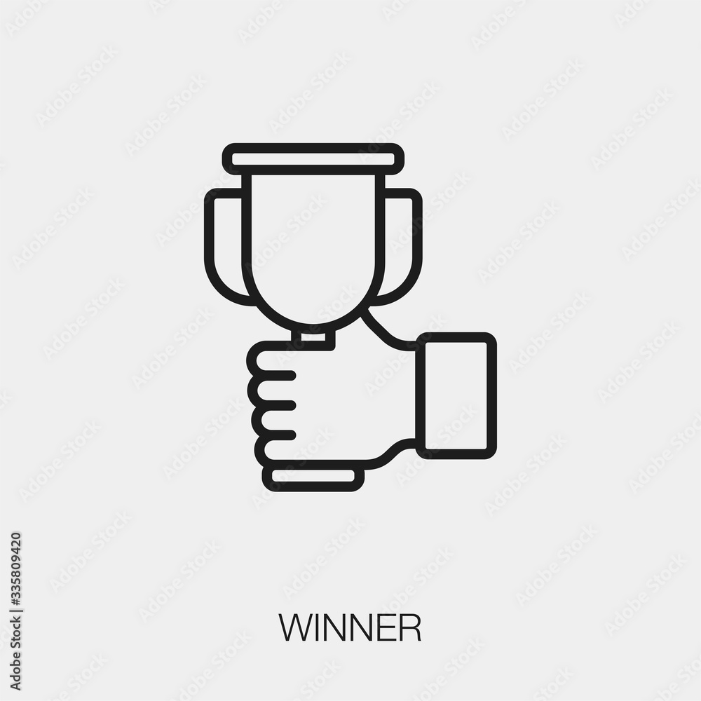 winner icon vector sign symbol. champion vector winner icon vector sign symbol. champion vector