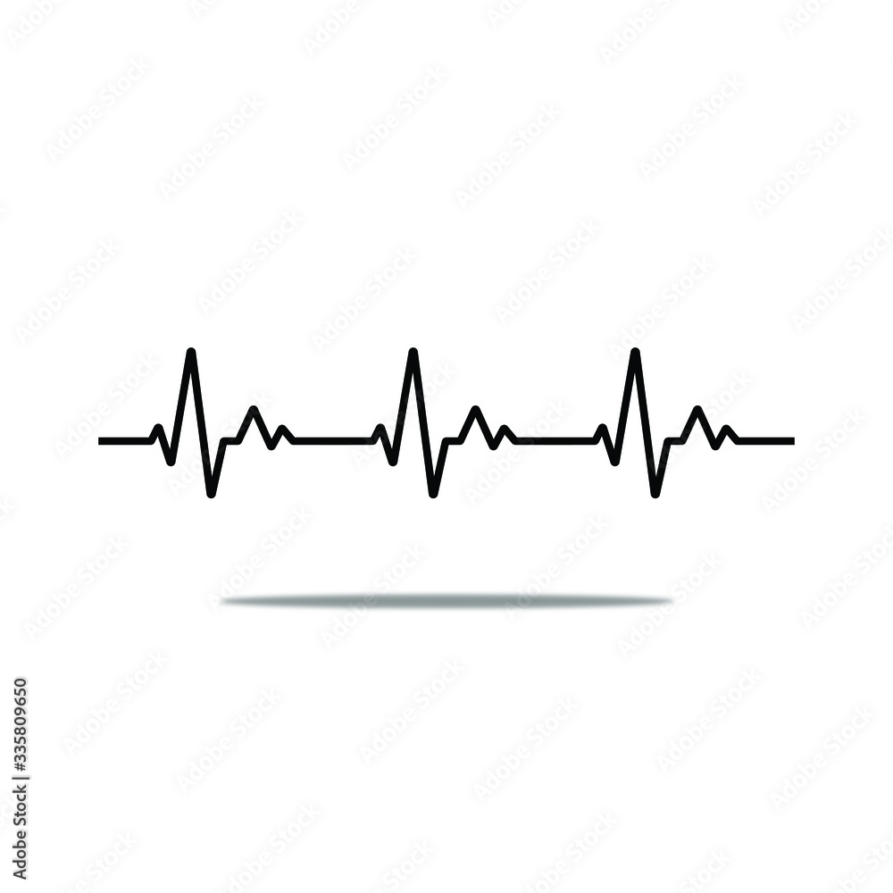 heart beat cardiogram icon vector simple design heart beat cardiogram icon vector simple design
