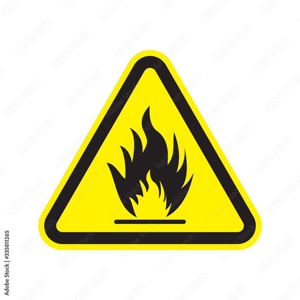 flammable icon vector design illustration flammable icon vector design illustration
