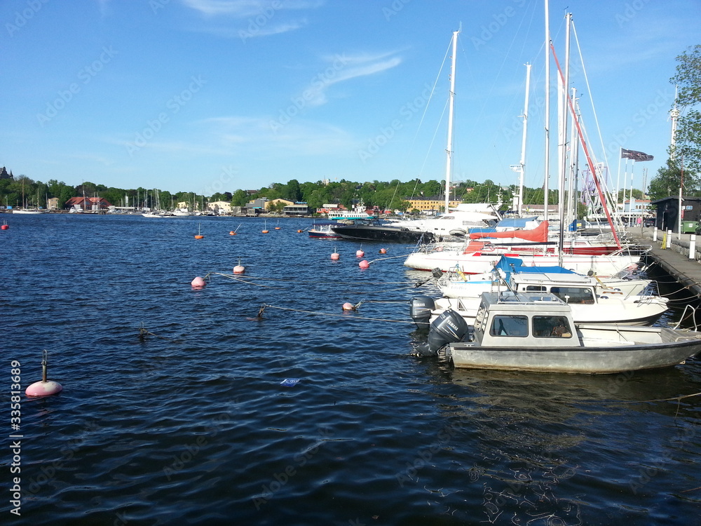 Obraz premium boats in the harbour