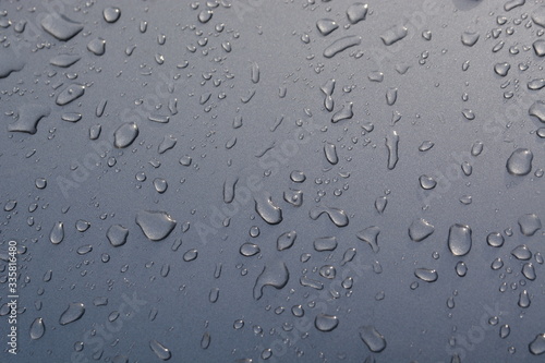 rain drops on metalic floor background