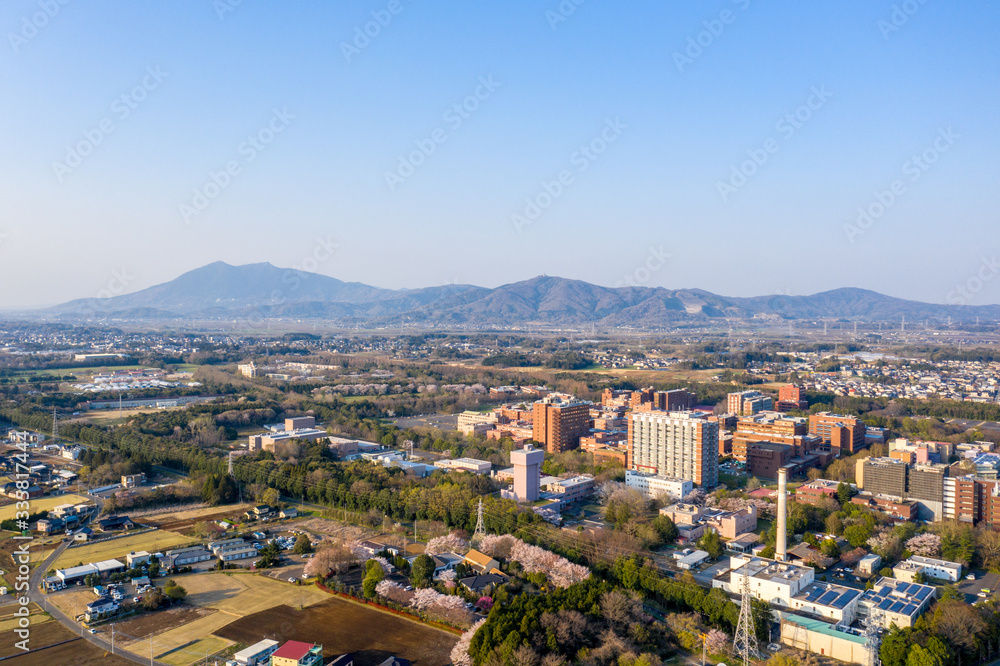 つくば市内の街並み　茨城県