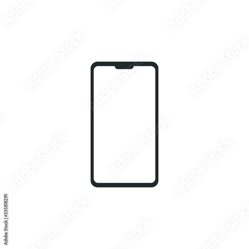 smart phone icon vector simple design