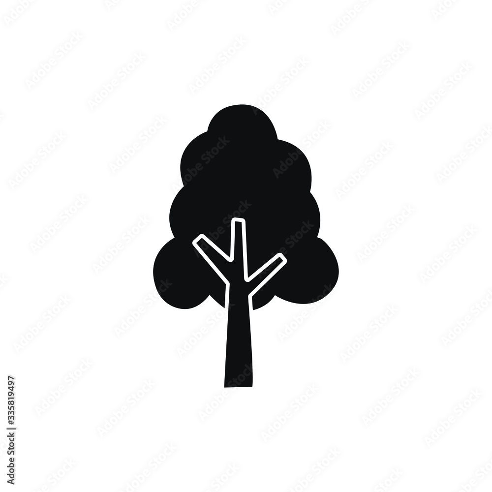 tree icon vector simple design tree icon vector simple design