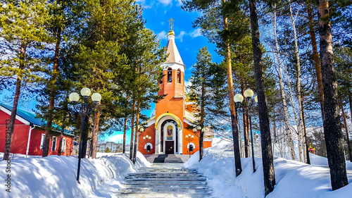 Orthodox Church of the Archangel Michael. Noyabrsk, West Siberia, Russia © sforzza