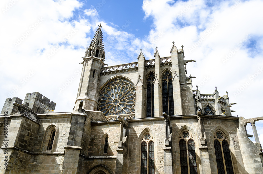 The Basilica of St. Nazarius of Carcassonne, France.