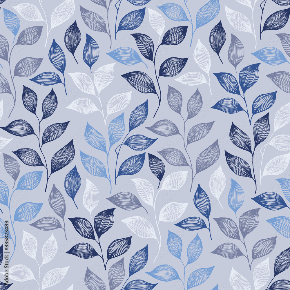 Wrapping tea leaves pattern seamless vector illustration. Wrapping tea leaves pattern seamless vector illustration.