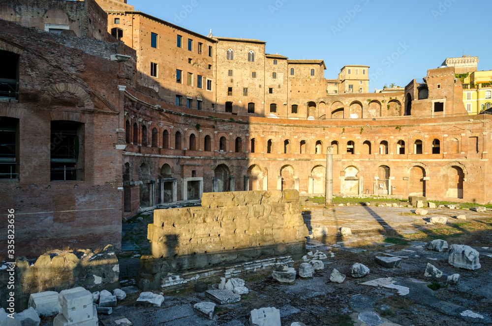 Trajan's Market in Rome, Italy.