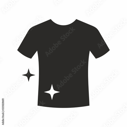 T-shirt icon. Vector icon isolated on white background.