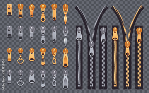 Slide Fastener Elements Set