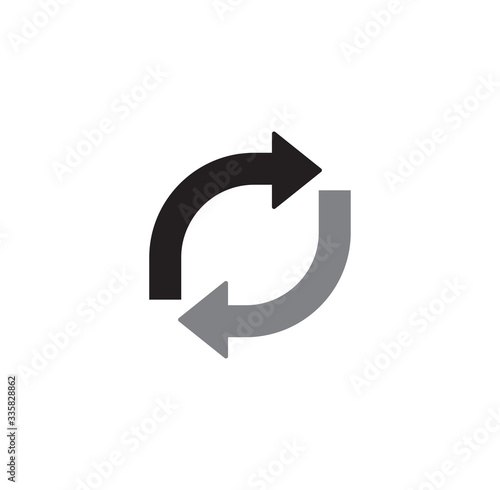 Arrow related icon on background for graphic and web design. Creative illustration concept symbol for web or mobile app