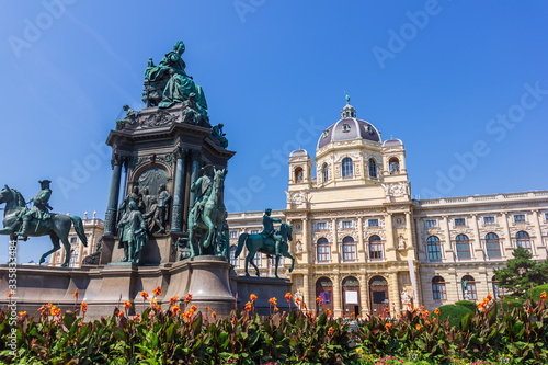 Maria Theresia monument and Natural History Museum , Vienna, Austria