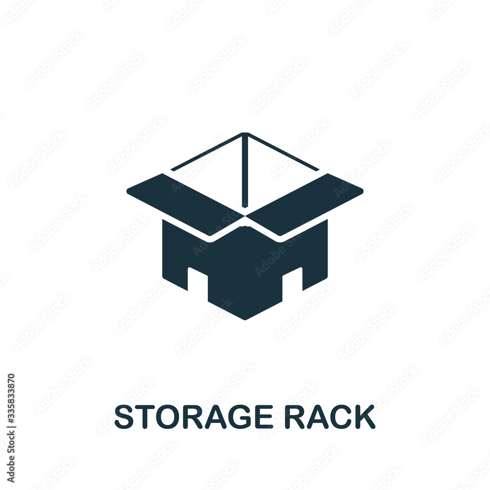 Storage Rack icon. Simple illustration from cargo collection. Creative Storage Rack icon for web design, templates, infographics and more