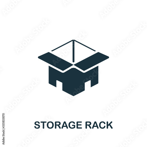 Storage Rack icon. Simple illustration from cargo collection. Creative Storage Rack icon for web design, templates, infographics and more