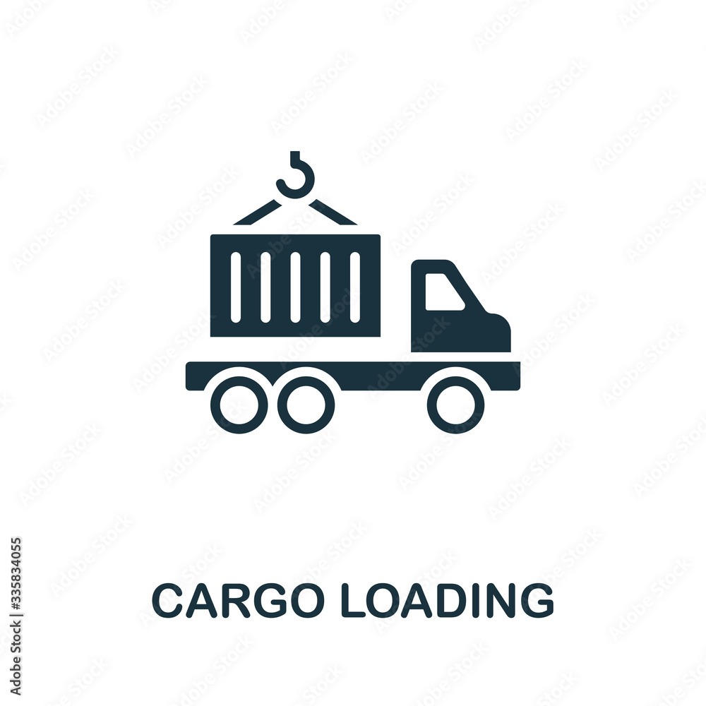 Cargo Loading icon. Simple illustration from cargo collection. Creative Cargo Loading icon for web design, templates, infographics and more Cargo Loading icon. Simple illustration from cargo collection. Creative Cargo Loading icon for web design, templates, infographics and more
