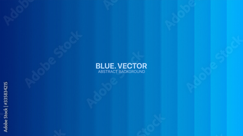 Minimalist Deep Blue Abstract Background 3D Vector Top View Smooth Lines. Futuristic Technology Wide Wallpaper. Clear Blank Business Presentation Backdrop. Cyan Empty Blurred Surface Illustration