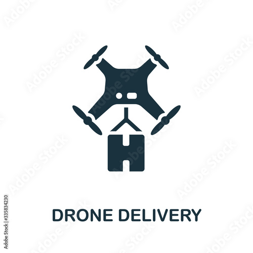 Drone Delivery icon. Simple illustration from cargo collection. Creative Drone Delivery icon for web design, templates, infographics and more