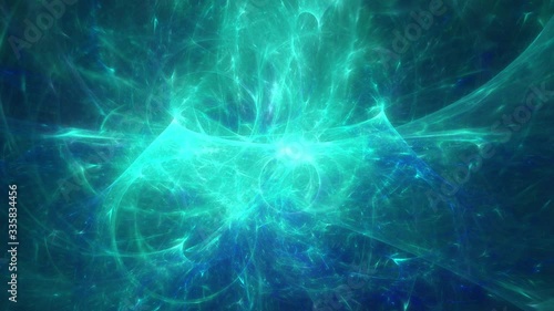 Abstract Space Background with Rays of Light 
