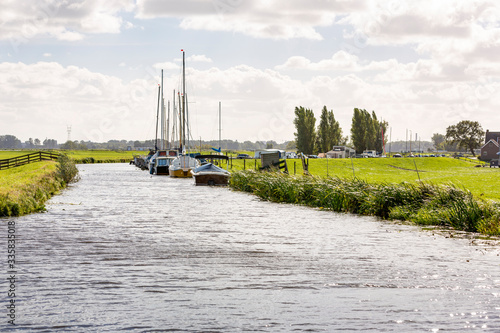 Water landscape of the Kagerplassen in South Holland The Netherlands. photo