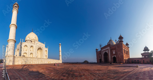 Taj Mahal and Mehmaan Khana, Agra, Uttar Pradesh, India photo