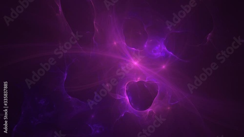 Beautiful Infinite Space Background with Rays of Light 