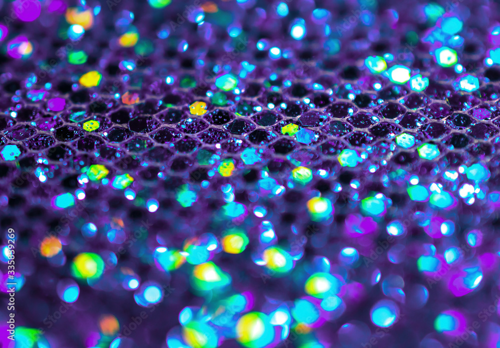 Colorful purple glitter abstract  background