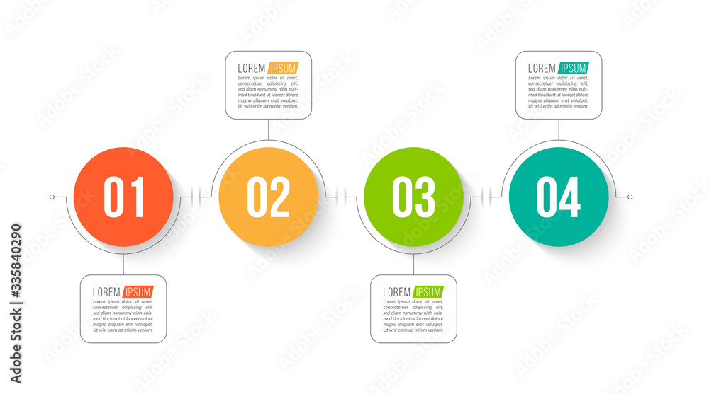 Minimal Business Infographics template. Timeline with 4 steps, options and marketing icons .Vector linear infographic with four conected elements. Can be use for presentation. Minimal Business Infographics template. Timeline with 4 steps, options and marketing icons .Vector linear infographic with four conected elements. Can be use for presentation.