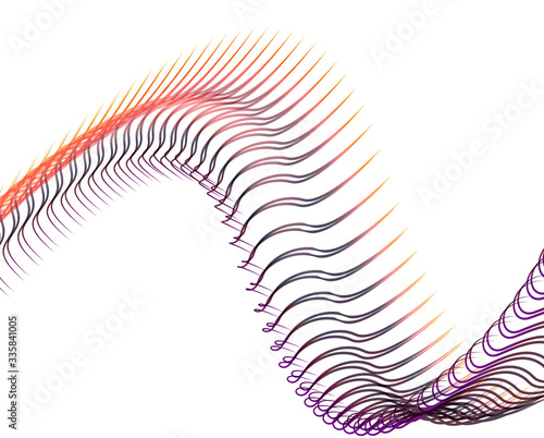 Abstract background blend wave line design for Wallpaper, Banner, Background, Card, Book Illustration, landing page