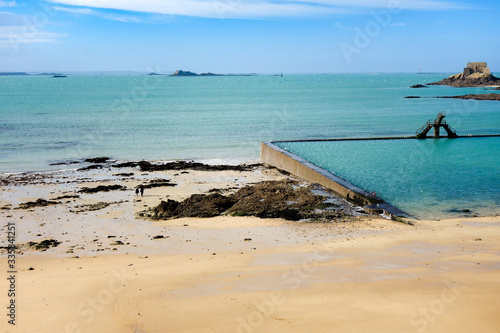 фотографія Saint-Malo natural swimming pool, brittany, France