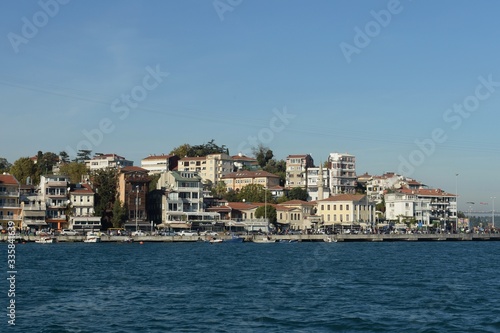 Fototapeta Naklejka Na Ścianę i Meble -  Views of the city arnavutkoy district of Istanbul with the Bosphorus Strait