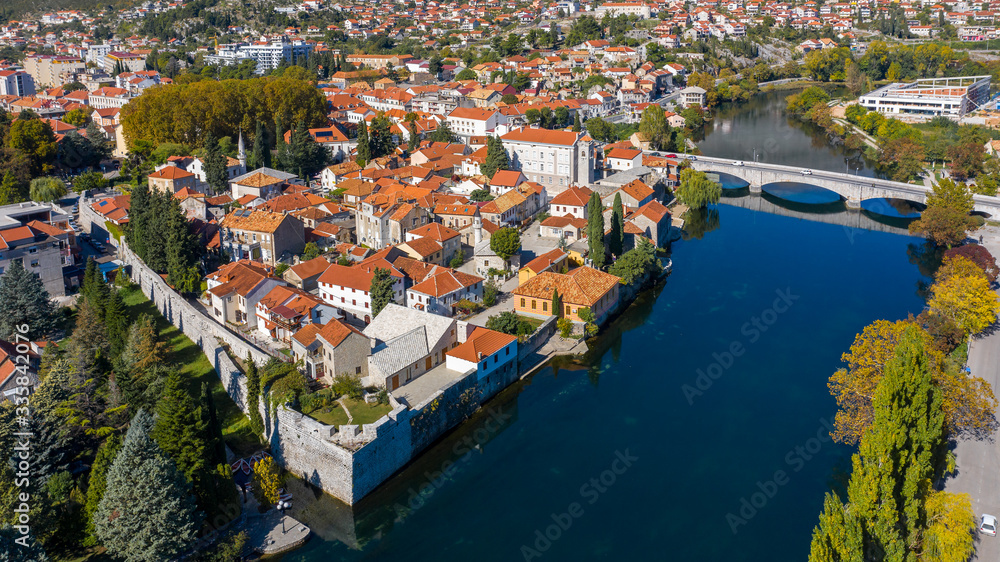 Beautiful city of Trebinje, old town and river Trebišnjica, Bosnia and Herzegovina, Europe