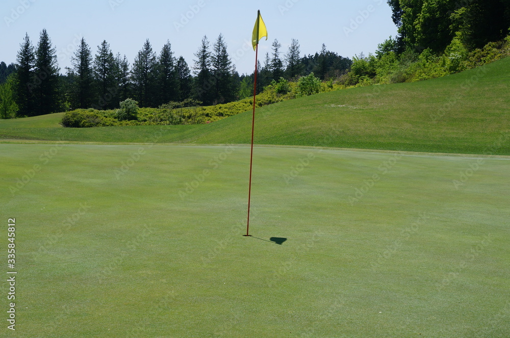 Obraz premium It is a photograph of golf.