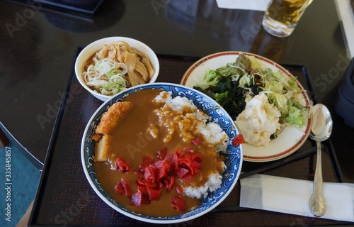 This is a restaurant meal after a half round of golf.