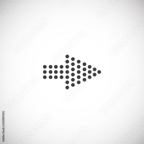Arrow related icon on background for graphic and web design. Creative illustration concept symbol for web or mobile app