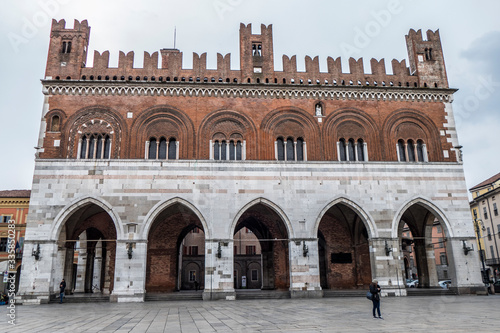 Gothic palace in Piacenza