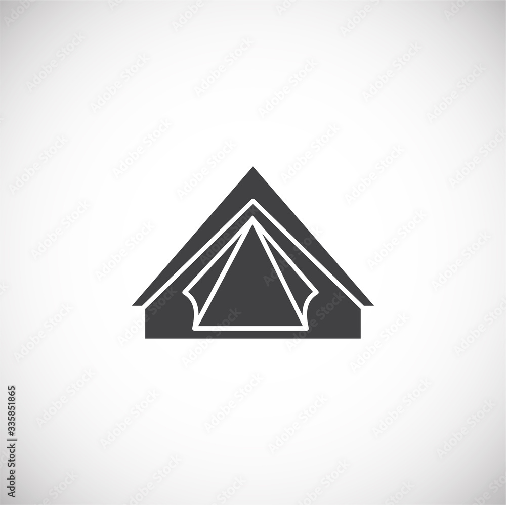 Tent related icon on background for graphic and web design. Creative illustration concept symbol for web or mobile app Tent related icon on background for graphic and web design. Creative illustration concept symbol for web or mobile app