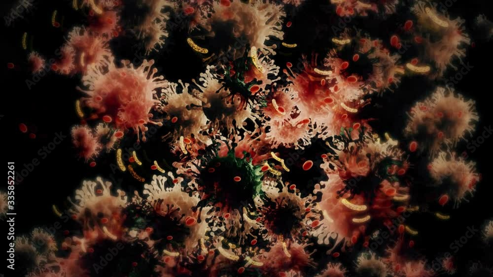 Microscopic view of Coronavirus to Rapid Microscopic view of Coronavirus to Rapid