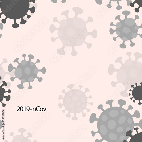 coronavirus 2019 n CoV concept color vector illustration photo