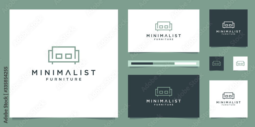 Premium furniture logo design. Luxurious interior design line sofa chairs. Premium furniture logo design. Luxurious interior design line sofa chairs.