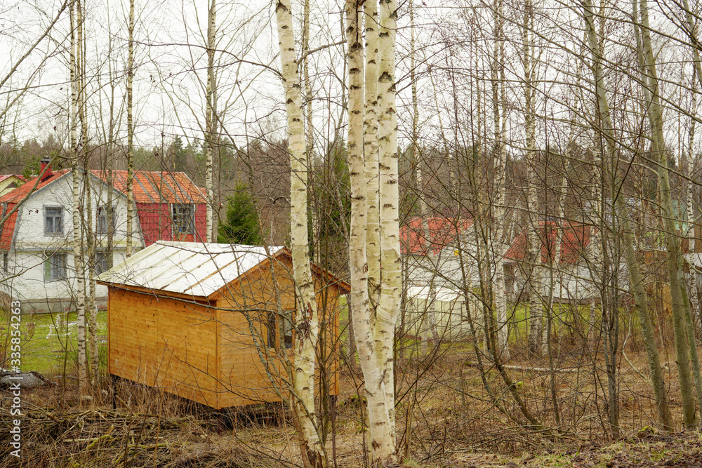 Wooden house in an old Russian village Wooden house in an old Russian village
